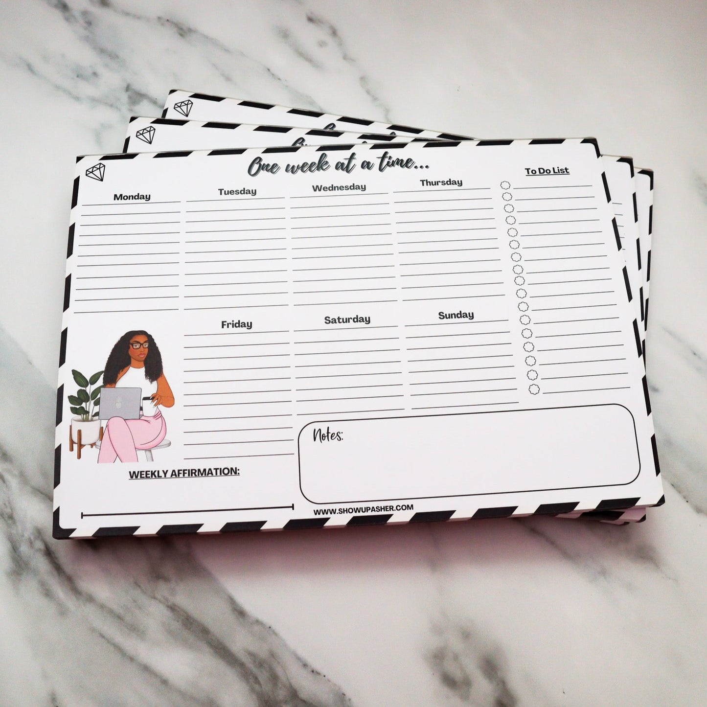 'One Week At A Time' Notepad