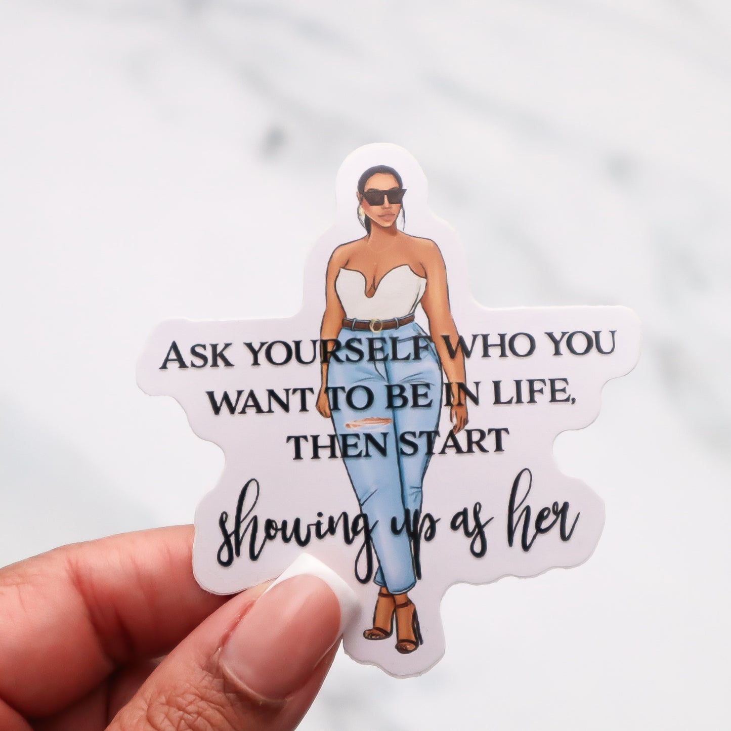'Ask yourself' Affirmation Sticker