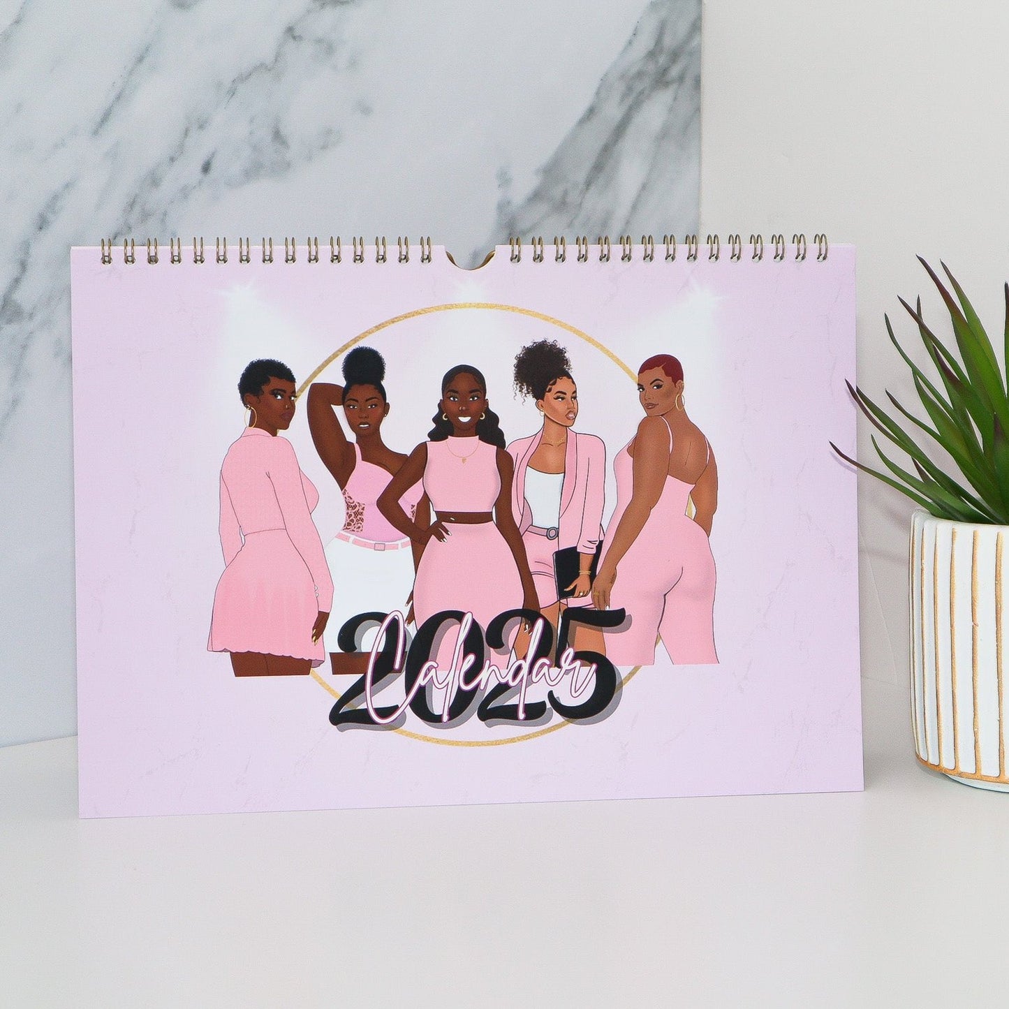A4 2025 Illustrated Affirmation Calendar