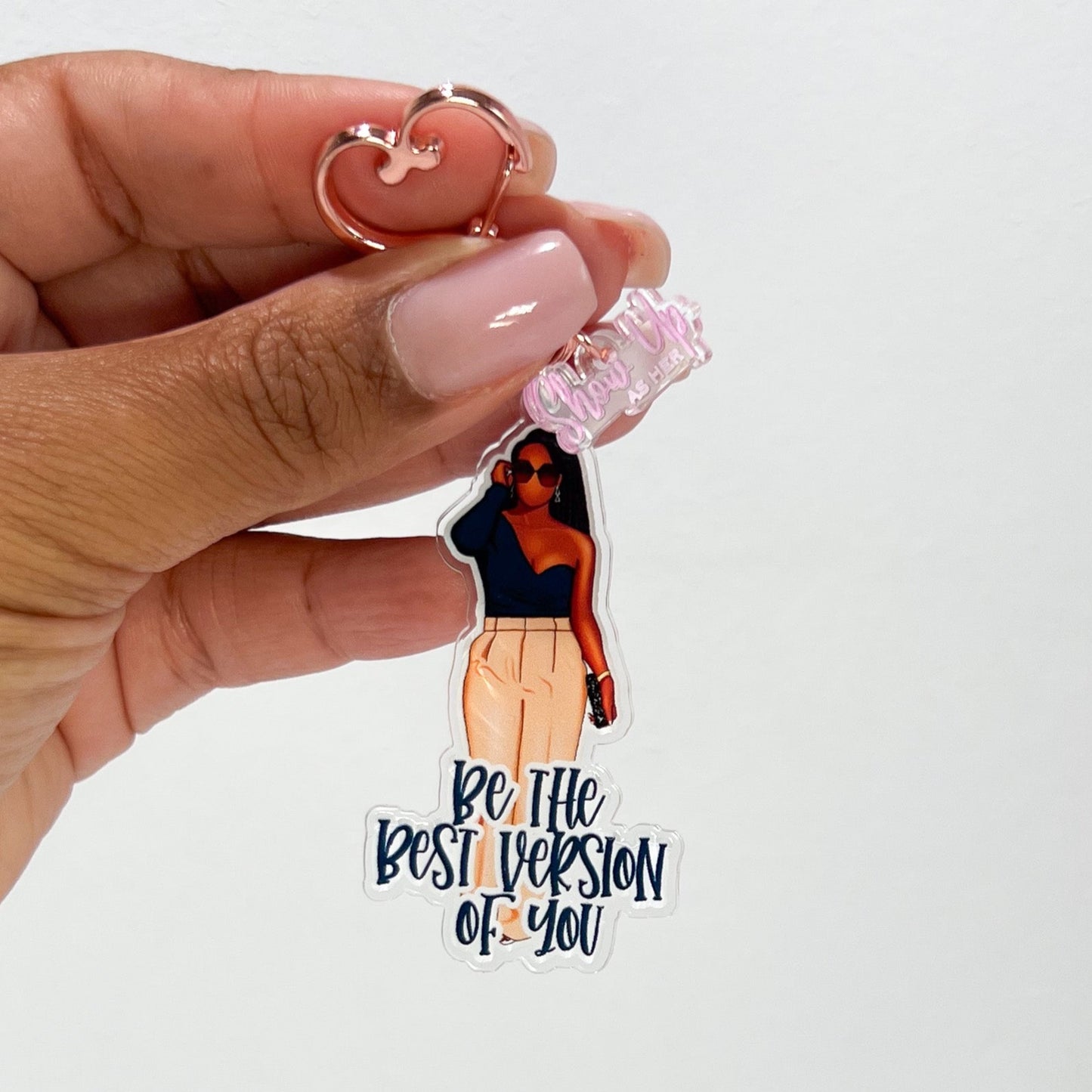 'Best Version Of You' Acrylic Keychain