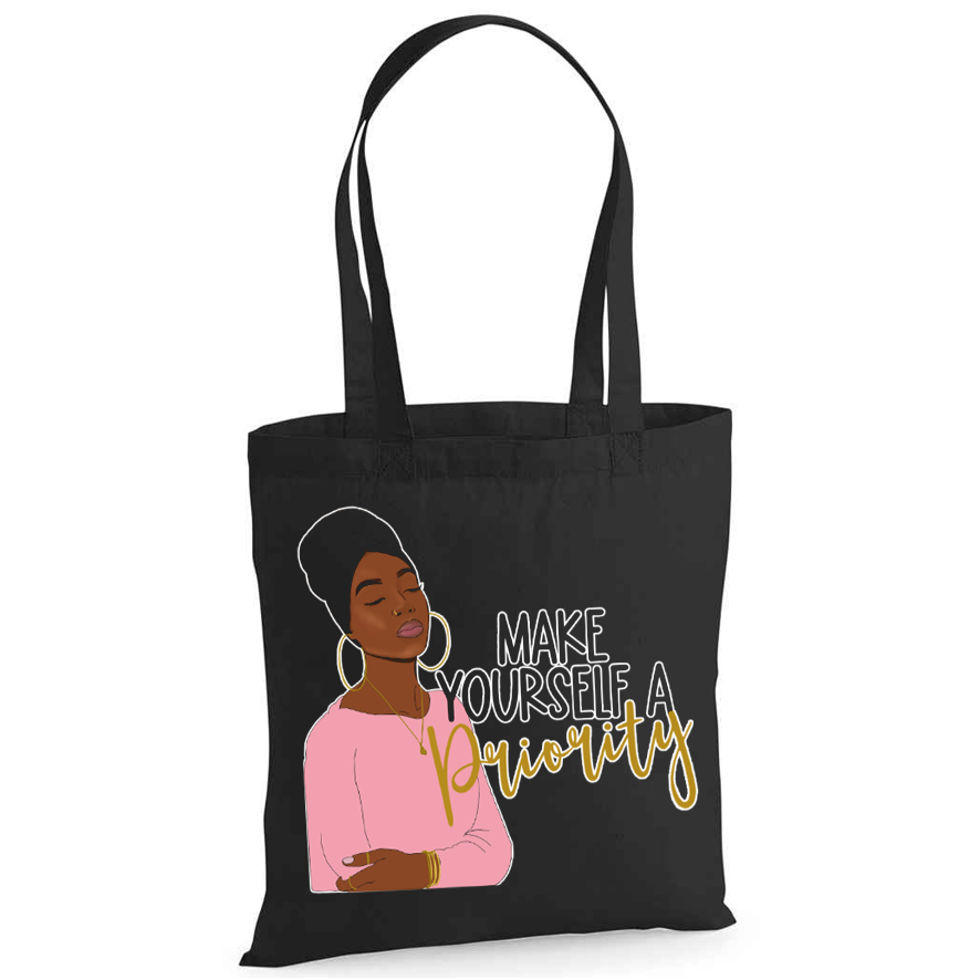 'Make Yourself A Priority' Tote Bag