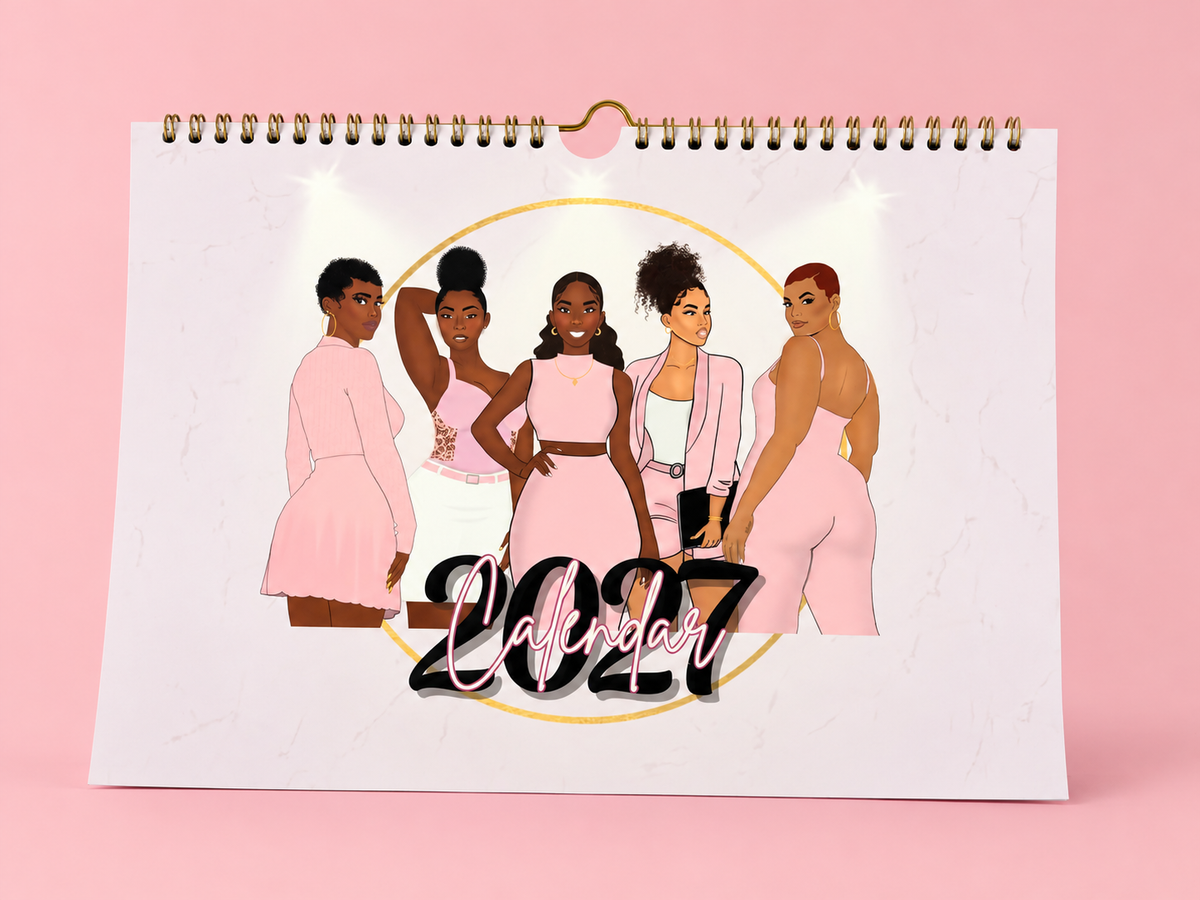 A4 2027 Illustrated Affirmation Calendar