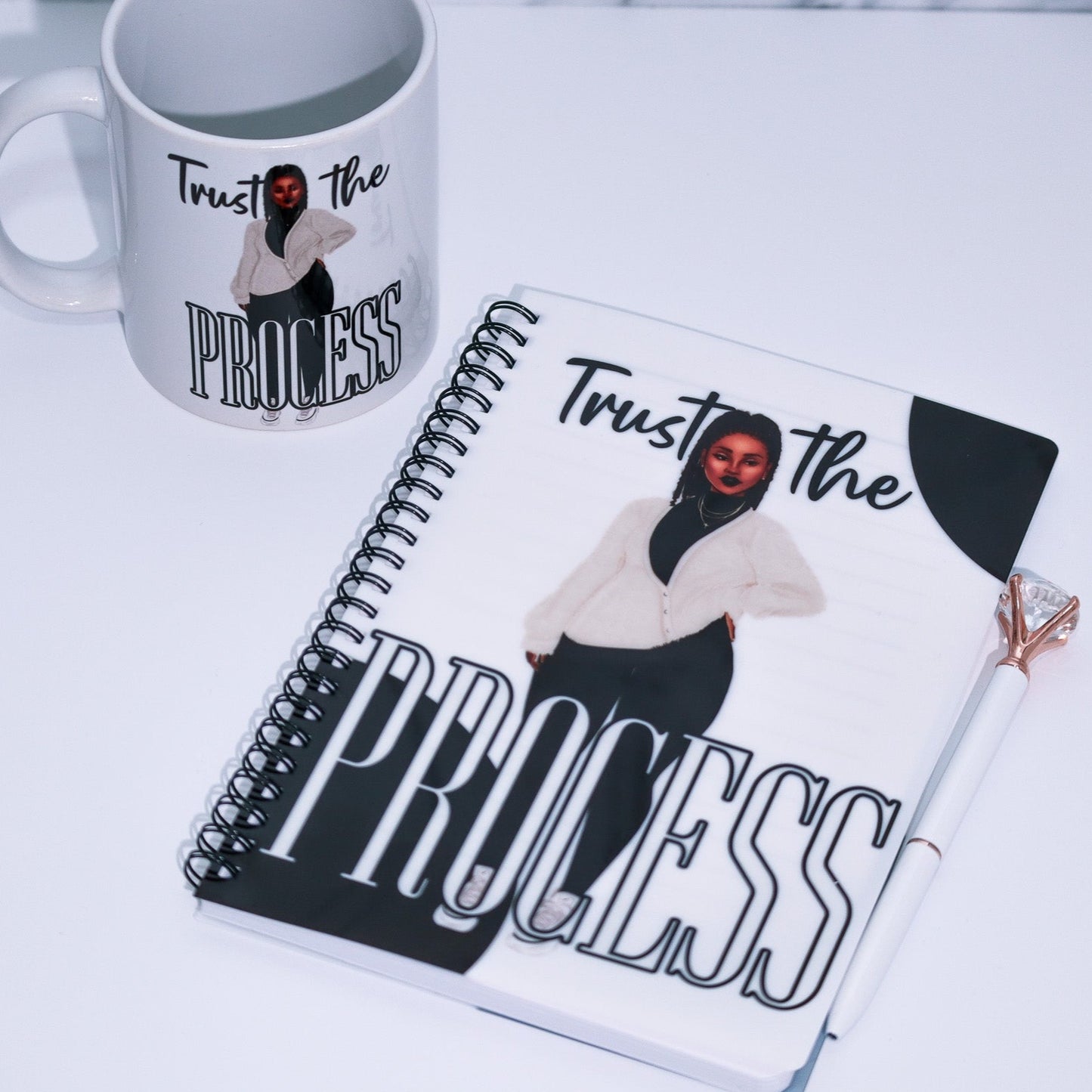 'Trust The Process' Mug and Notebook Set