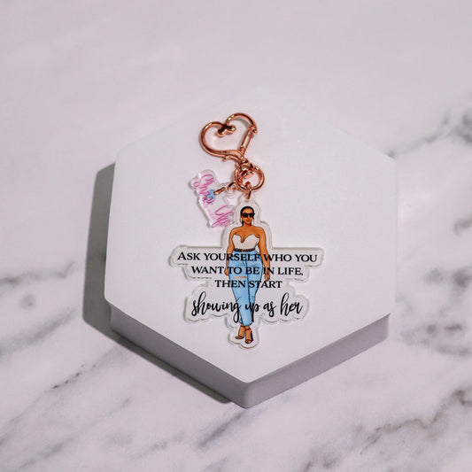 'Showing Up as Her' Acrylic Keychain