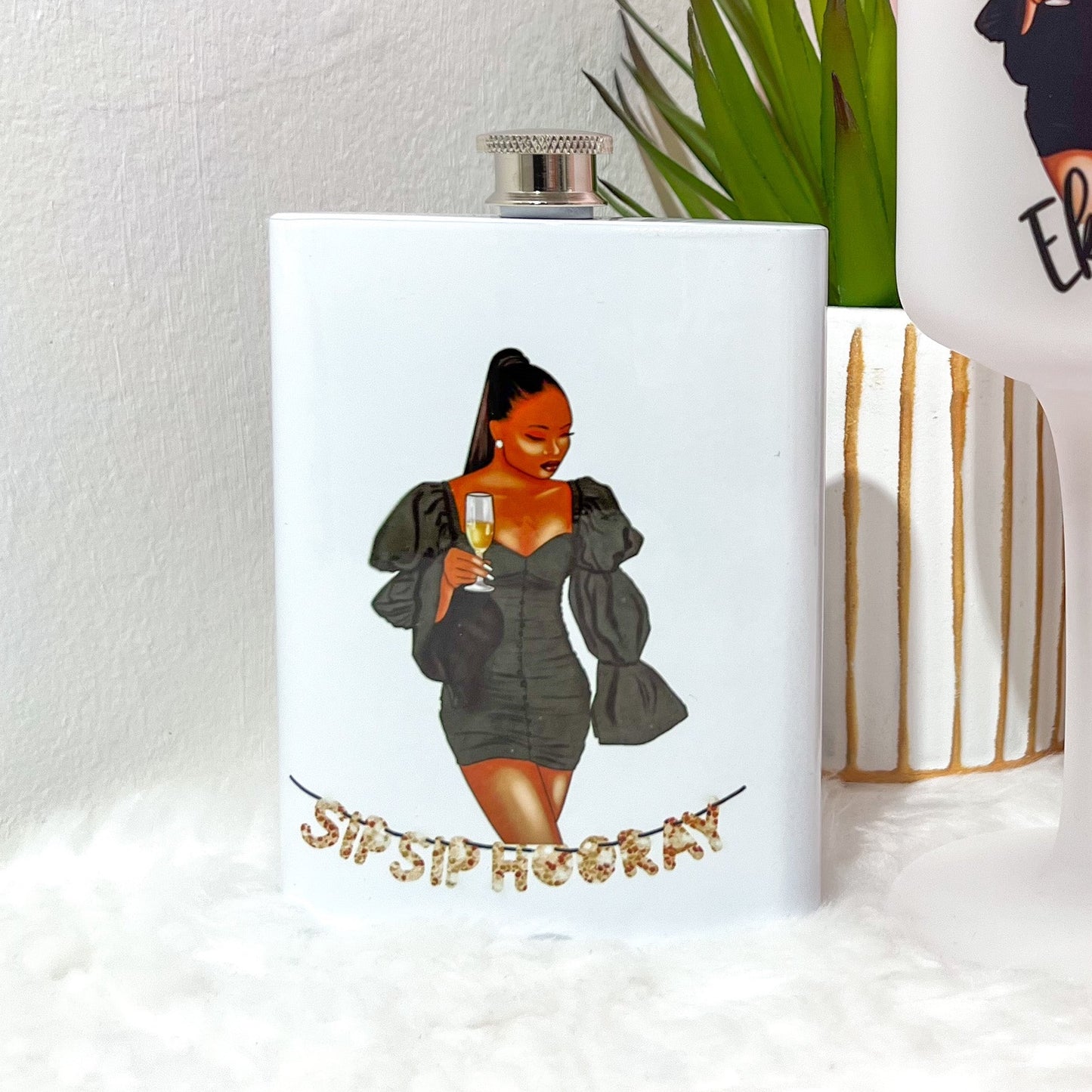 'Sip Sip Hooray' Hip Flask